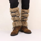 Faux-Fur Viking Leg Wraps | Costume