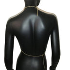 Rhinestone Halter Crop Top - Backless Metal Camisole for Festival & Stage