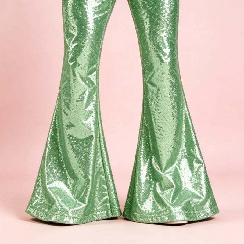 Men's Sequin Pants | Disco Bell-Bottoms