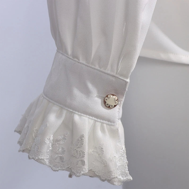 Victorian Ruffle Shirt | Stand Collar | Steampunk