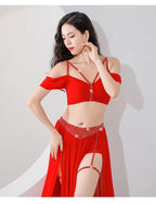 Belly Dance Costume Set | 3-Piece | Mesh & Spandex