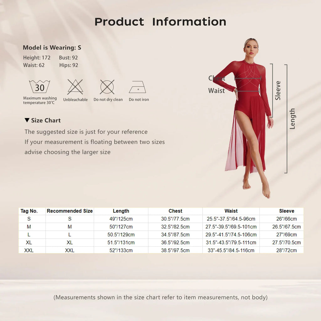 Lyrical Dance Dress | Flowing Split Mesh