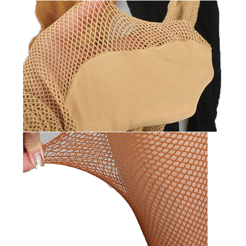Hard-Yarn Fishnet Dance Tights — Ballroom & Latin Performance Stockings