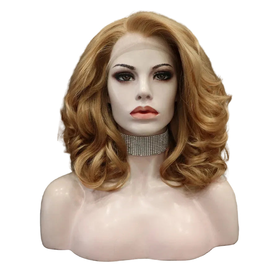 Gold Lace Front Wig | Natural Wavy Synthetic | 16 Inches