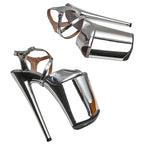 Shiny Slip-On Platform Sandal Heel – 9 Inch Stage & Pole Dance