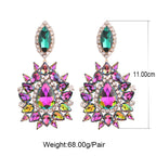 Rhinestone Drop Earrings | Clip or Pin