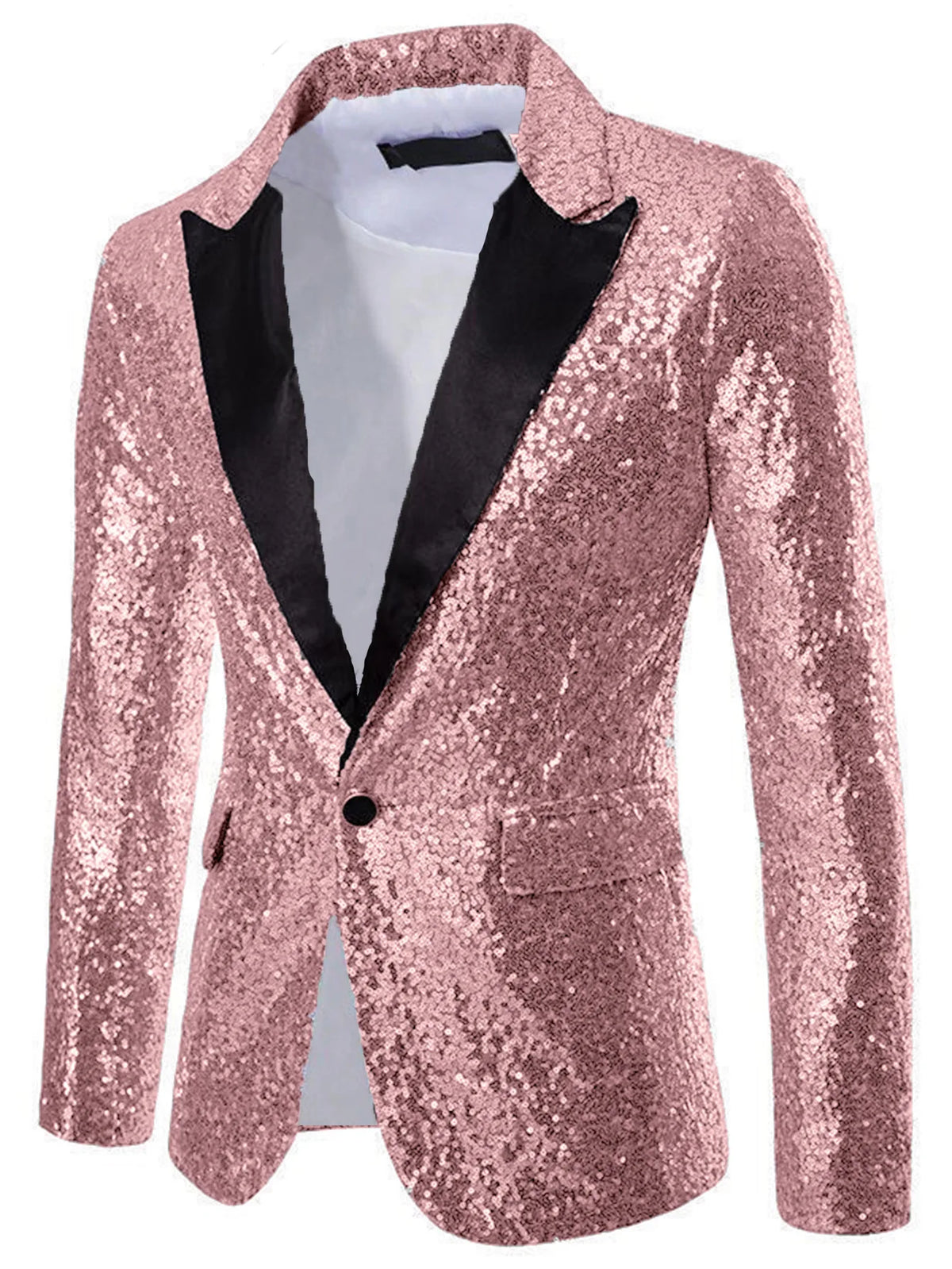 Men's Sequin Blazer | Shawl Collar | Stage & Performance | 14 Colors