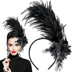 Feather Fascinator Headband | Tall Plume | 8 Colors