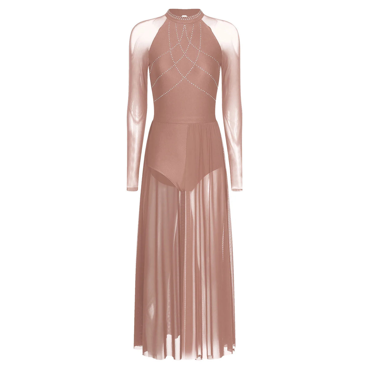 Lyrical Dance Dress | Flowing Split Mesh