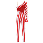 Candy Cane Jumpsuit | Christmas Stripes