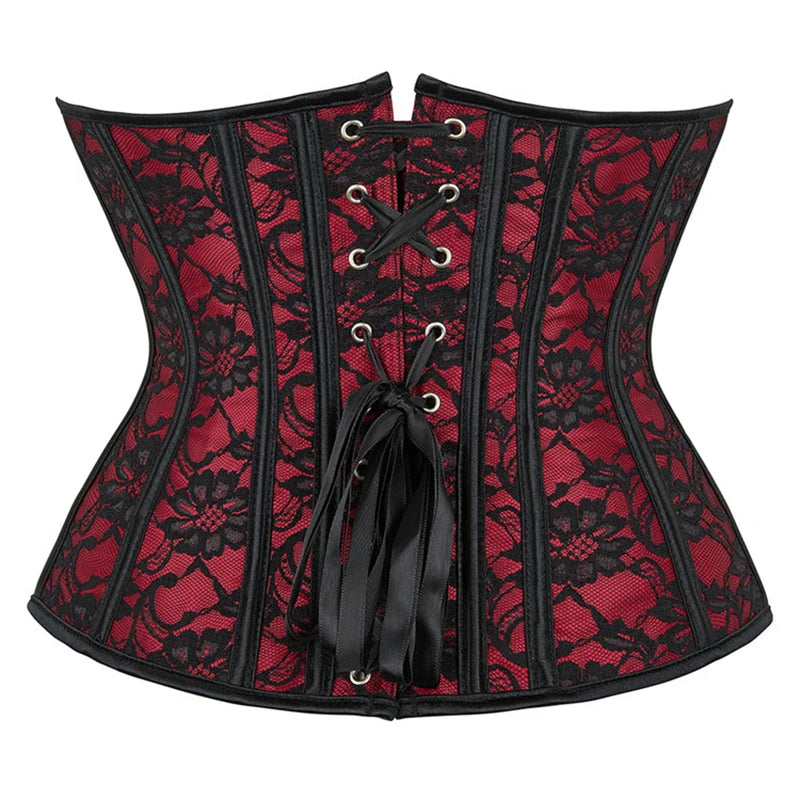 Floral Brocade Underbust Corset | Gothic & Victorian | Waist Cincher