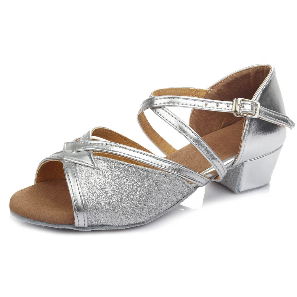 Latin Dance Sandals | Low Block Heel | 3.5 cm