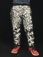 Men's Laser Mirror Jogger Pants | Reflective Metallic | Stage & Hip Hop | 5 Colors