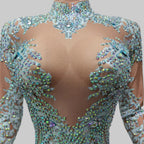 Sparkly Rhinestone Bodysuit - Performance Dancewear