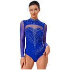 Starlight Long-Sleeve Rhinestone Leotard