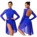 Lyrical Dance Dress | Rhinestone Open Back