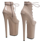 9-Inch Patent Ankle Boots