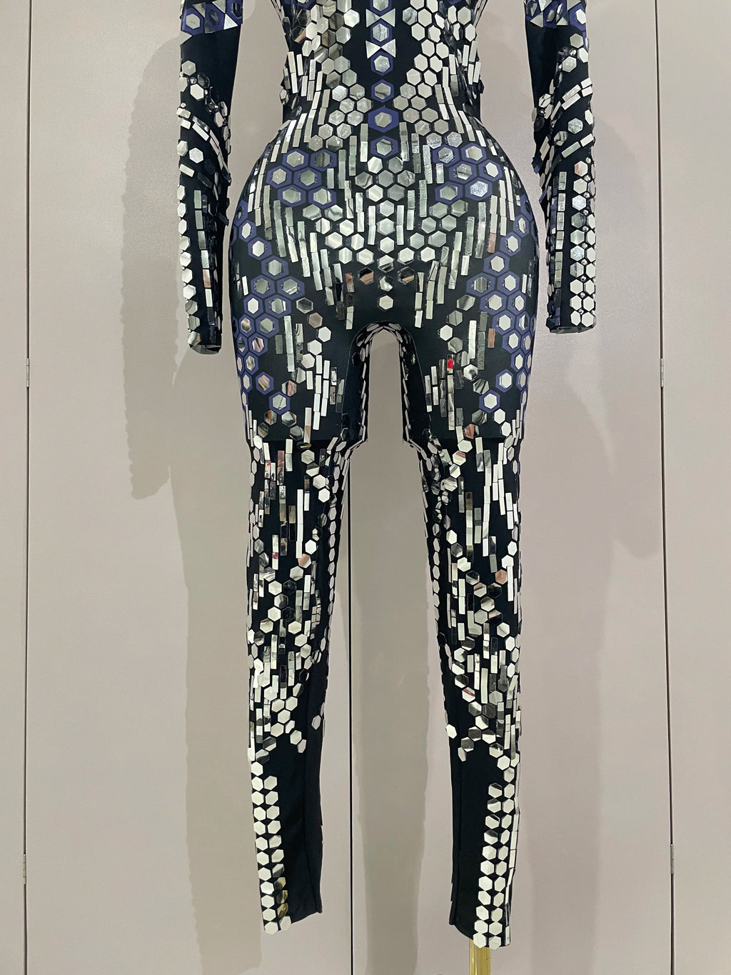Mirror Sequin Jumpsuit | Full-Length | Stage & Performance