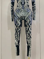 Mirror Sequin Jumpsuit | Full-Length | Stage & Performance