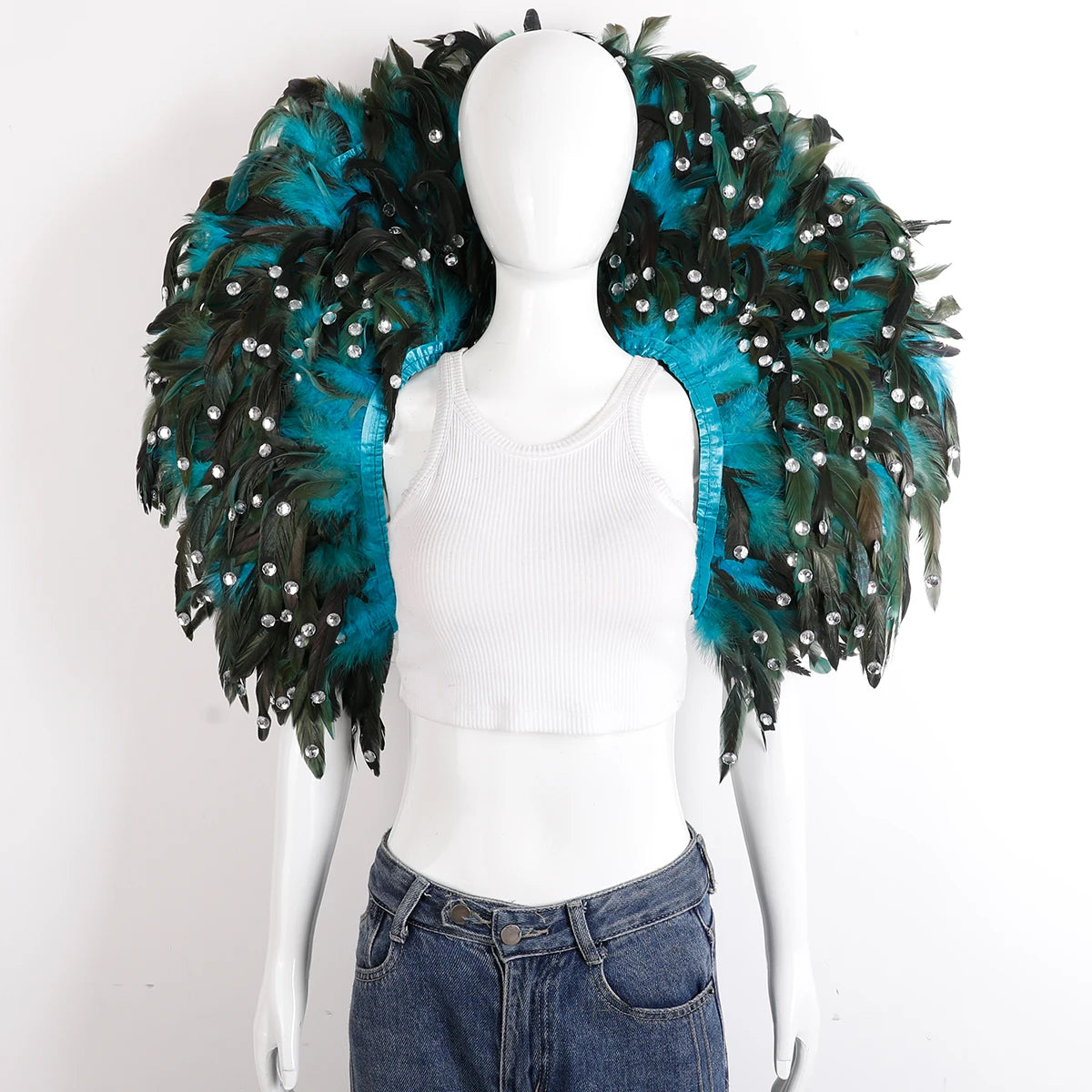 Oversized Feather Shoulder Wrap | Carnival & Stage | 29 Colours