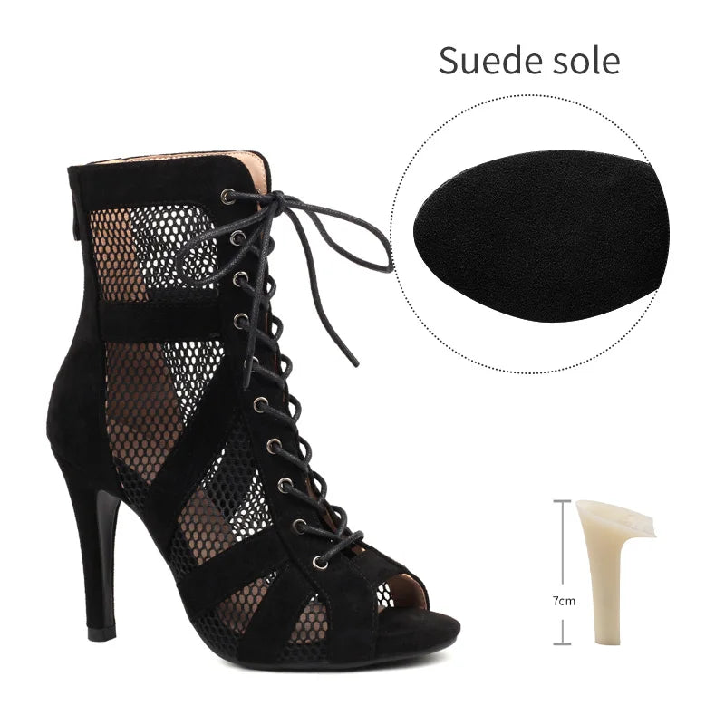 Dance Ankle Boots | Lace-Up | 7–11 cm