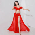 Belly Dance Costume Set | 3-Piece | Mesh & Spandex