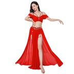 Belly Dance Costume Set | 3-Piece | Mesh & Spandex