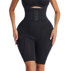 Hip & Butt Enhancer Padded Shapewear Shorts — High Waist Butt Lifter | Skin & Black