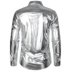 Men's Metallic Shirt | Gold & Silver