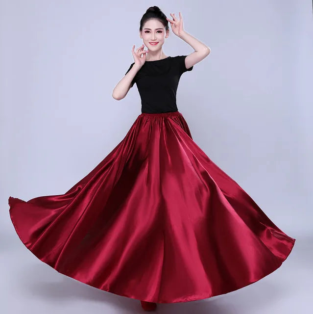 Satin Dance Skirt | Full Swing