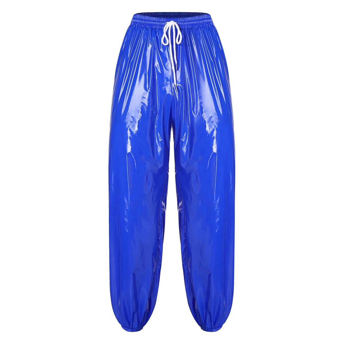 Men's Glossy Pants | Baggy Drawstring Fit