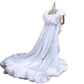 Taffeta Cape | Puffy Ruffle Edge & 230cm Train | Pageant & Evening