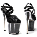 8-Inch Glitter Platform Sandals