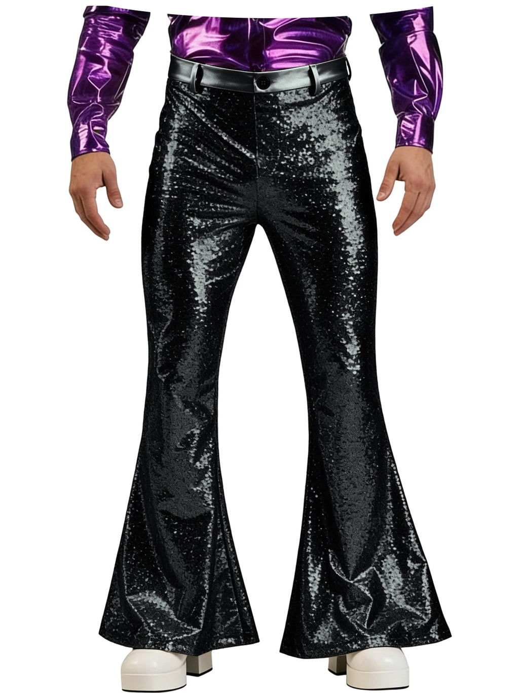 Men's Sequin Pants | Disco Bell-Bottoms