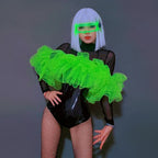 Black Stage Bodysuit | Dance Jumpsuit | S–L