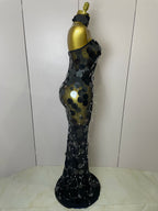 Mirror Disc Sequin Gown | Strapless Backless | Floor-Length | Stage