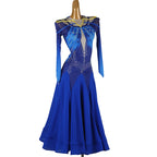 Royal Blue Ballroom Dress | Crystal Rhinestone | XXS-XXL
