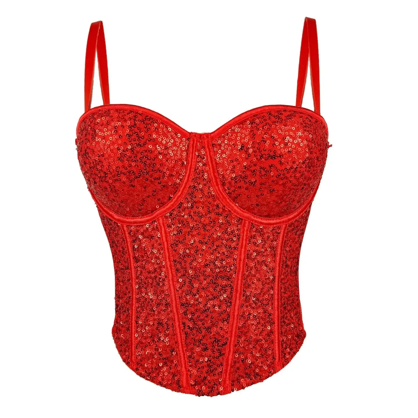 Sequin Bustier | Bling Corset Top | Stage & Party