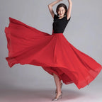 720° Full-Circle Chiffon Dance Skirt | Ballet & Latin | 5 Colours