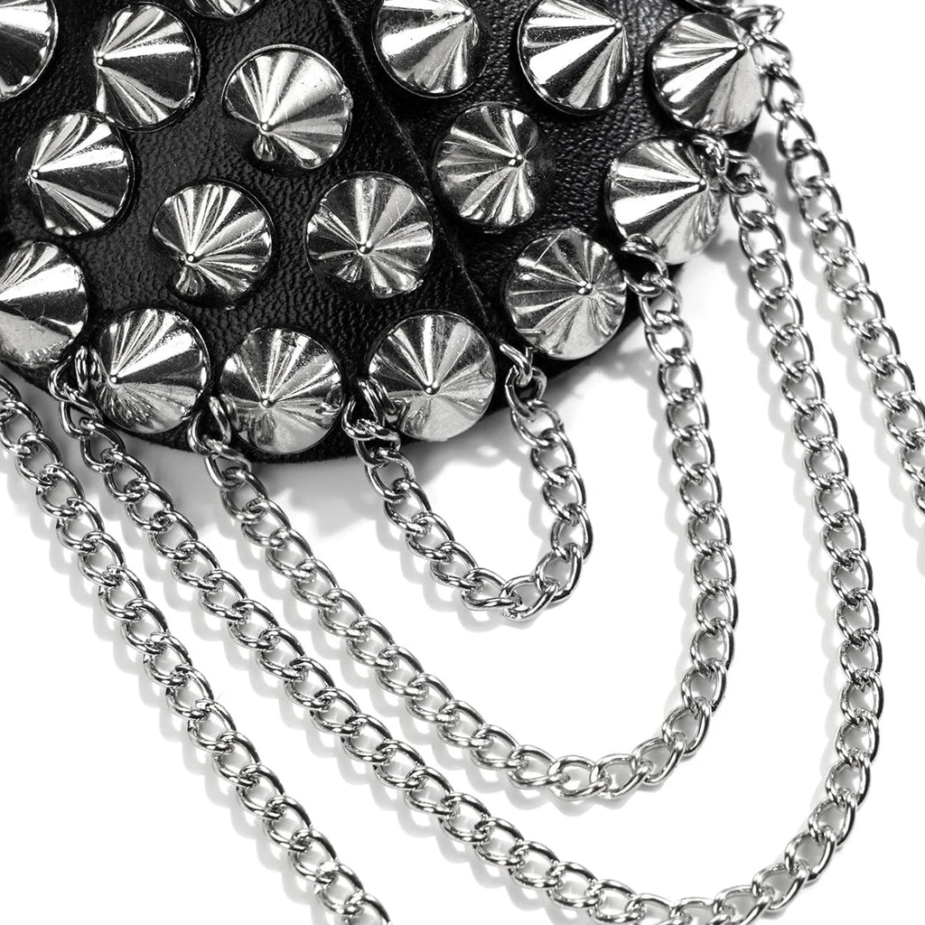 Spiked Nipple Pasties | Chain Drape | Gothic Stage
