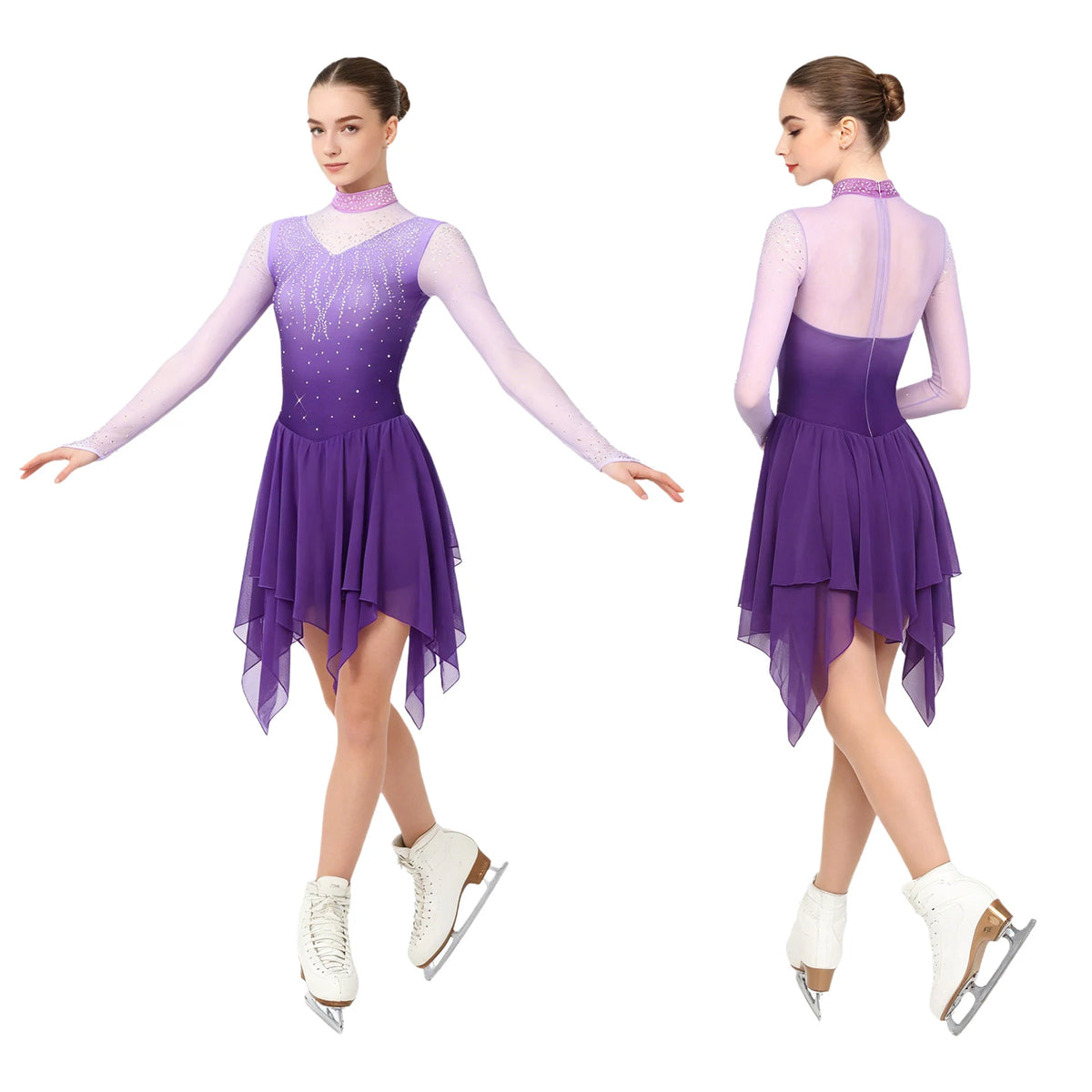 Starlight Rhinestone Dance Leotard Dress