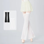Ribbed Ballet Leg Warmers | Black & White | S-L