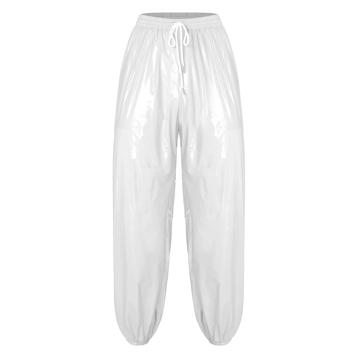 Men's Glossy Pants | Baggy Drawstring Fit