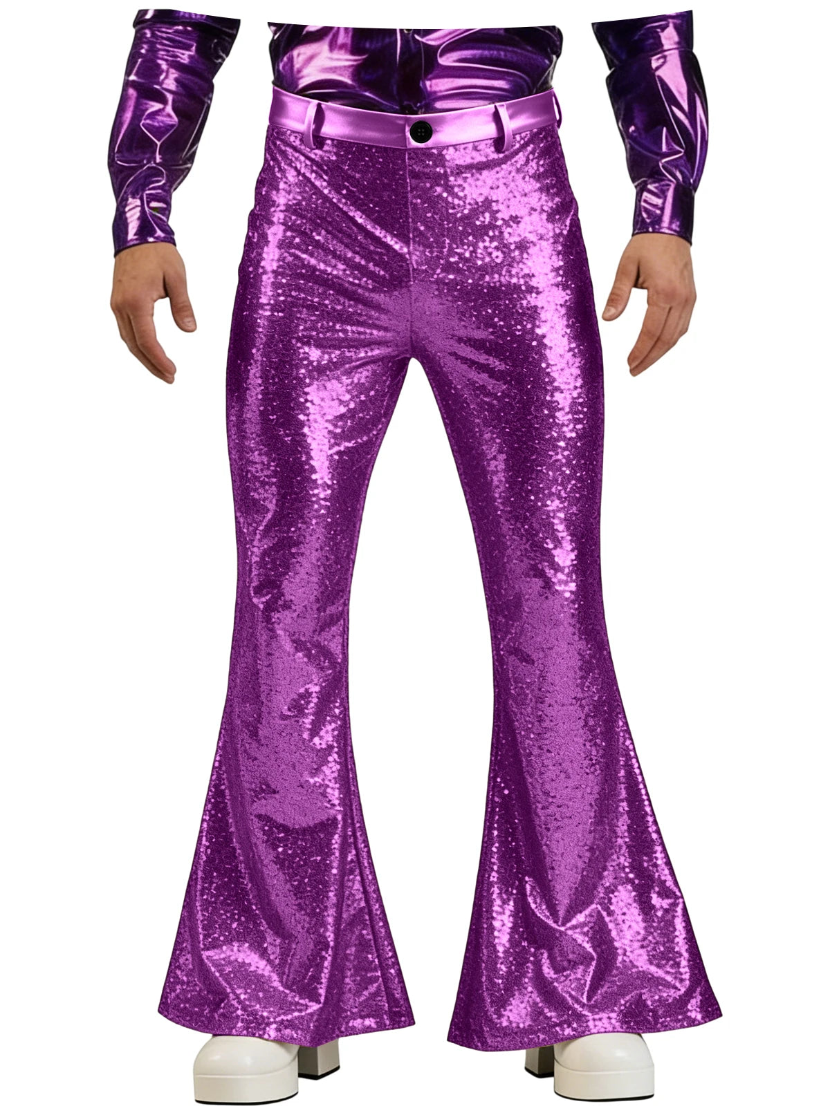 Men's Sequin Pants | Disco Bell-Bottoms