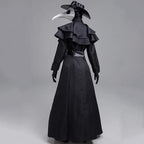 Plague Doctor Hooded Robe Costume | Medieval Cloak | S–5XL