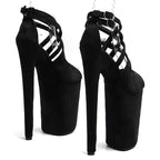 9-Inch Suede Platform Sandals