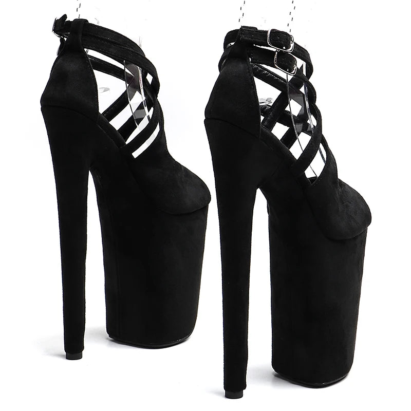 9-Inch Suede Platform Sandals