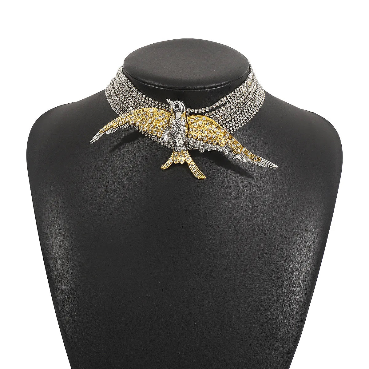Rhinestone Choker | Swallow Wings