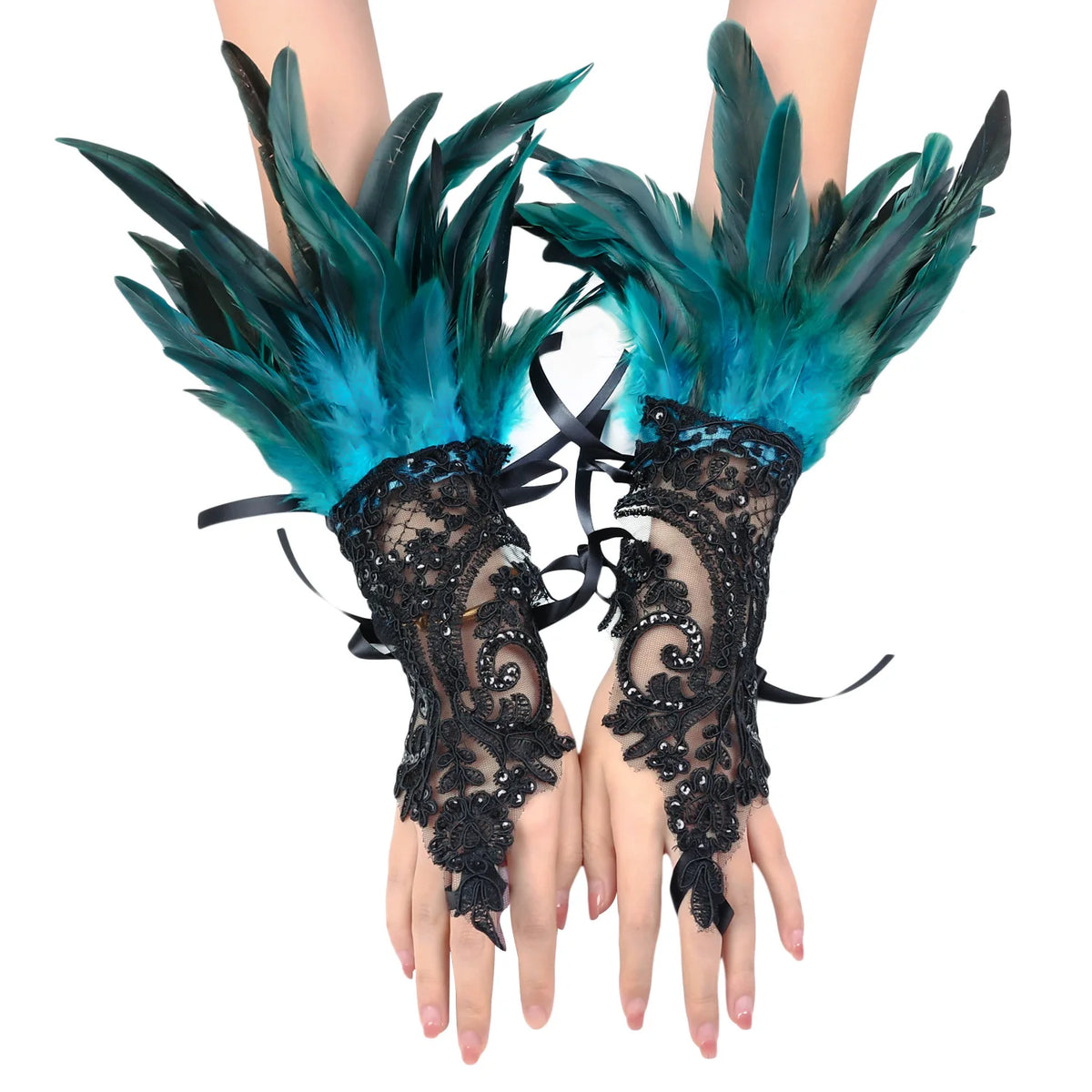 Feather Wrist Cuffs | Stage Accessory