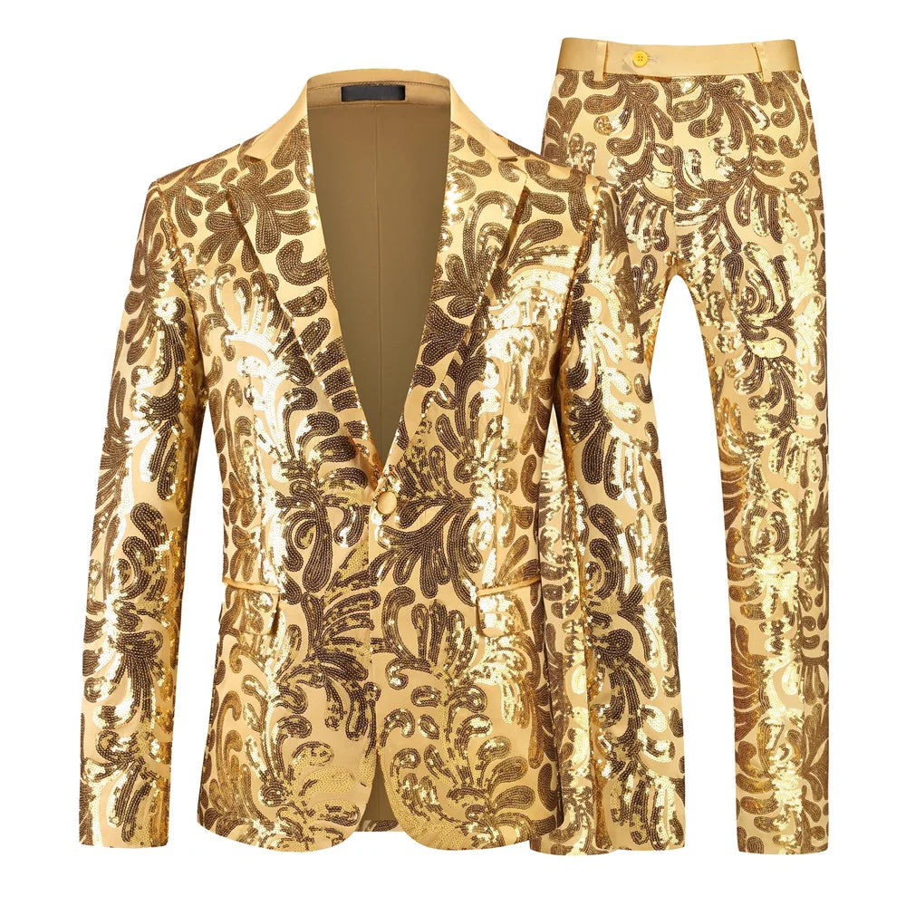 Men’s Sequin Suit | Two-Piece Stagewear